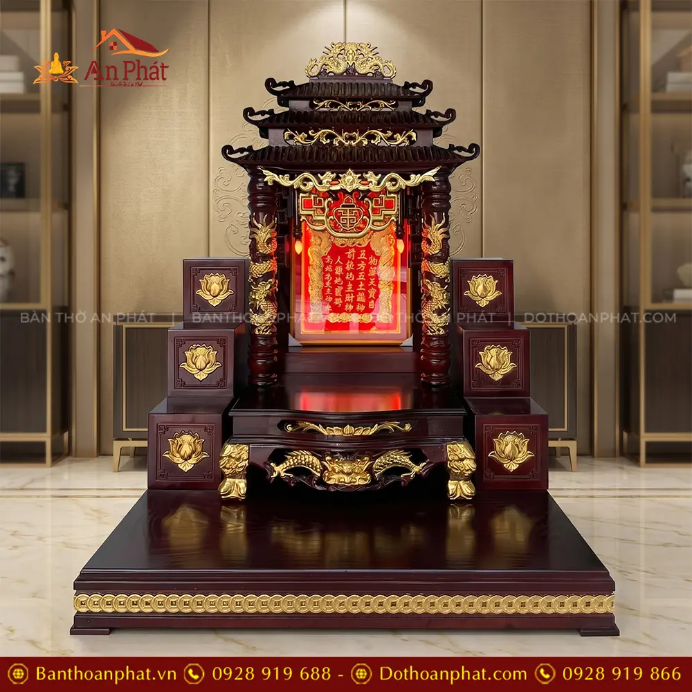Bàn Thờ Thần Tài Mái Chùa