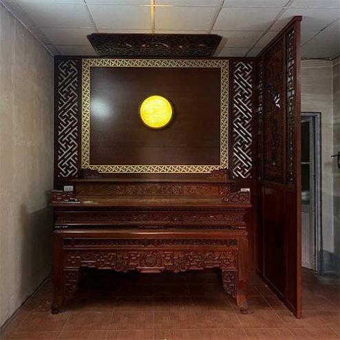 Án Gian Thờ Nhị Cấp Bàn Thờ Đẹp Gỗ Gõ Đỏ BT-9095
