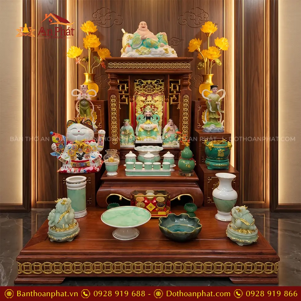 Bàn Thần Tài Gỗ Hương Đá Cao Cấp Đồ Thờ Nhập Khẩu TT-2733 9 Bàn Thần Tài Gỗ Hương Đá Cao Cấp Đồ Thờ Nhập Khẩu TT-2733