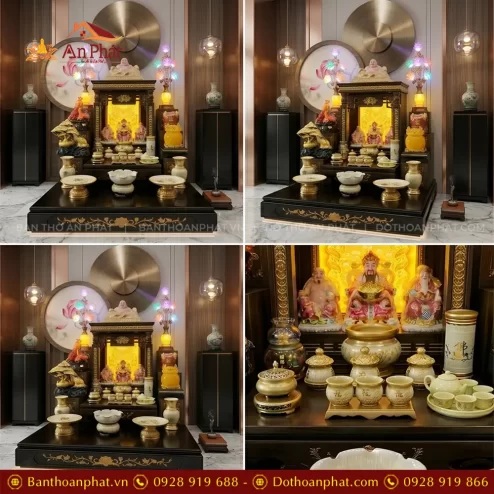 Ban Thần Tài Thổ Địa Cao Cấp Mái Bằng Đồ Thờ Bát Nhã Tâm Kinh TT-2693 6 ban than tai tho dia cao cap mai bang do tho bat nha tam kinh tt 269300003