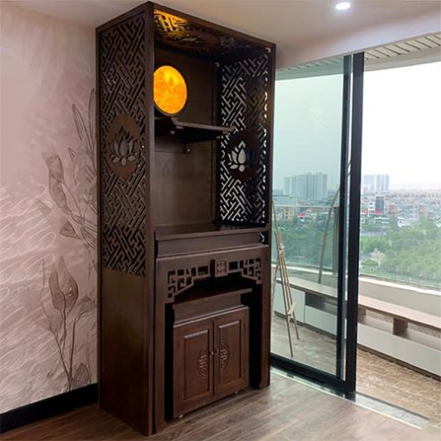 Bàn Thờ Chung Cư Kết Hợp Bàn Treo Phật BT-8968