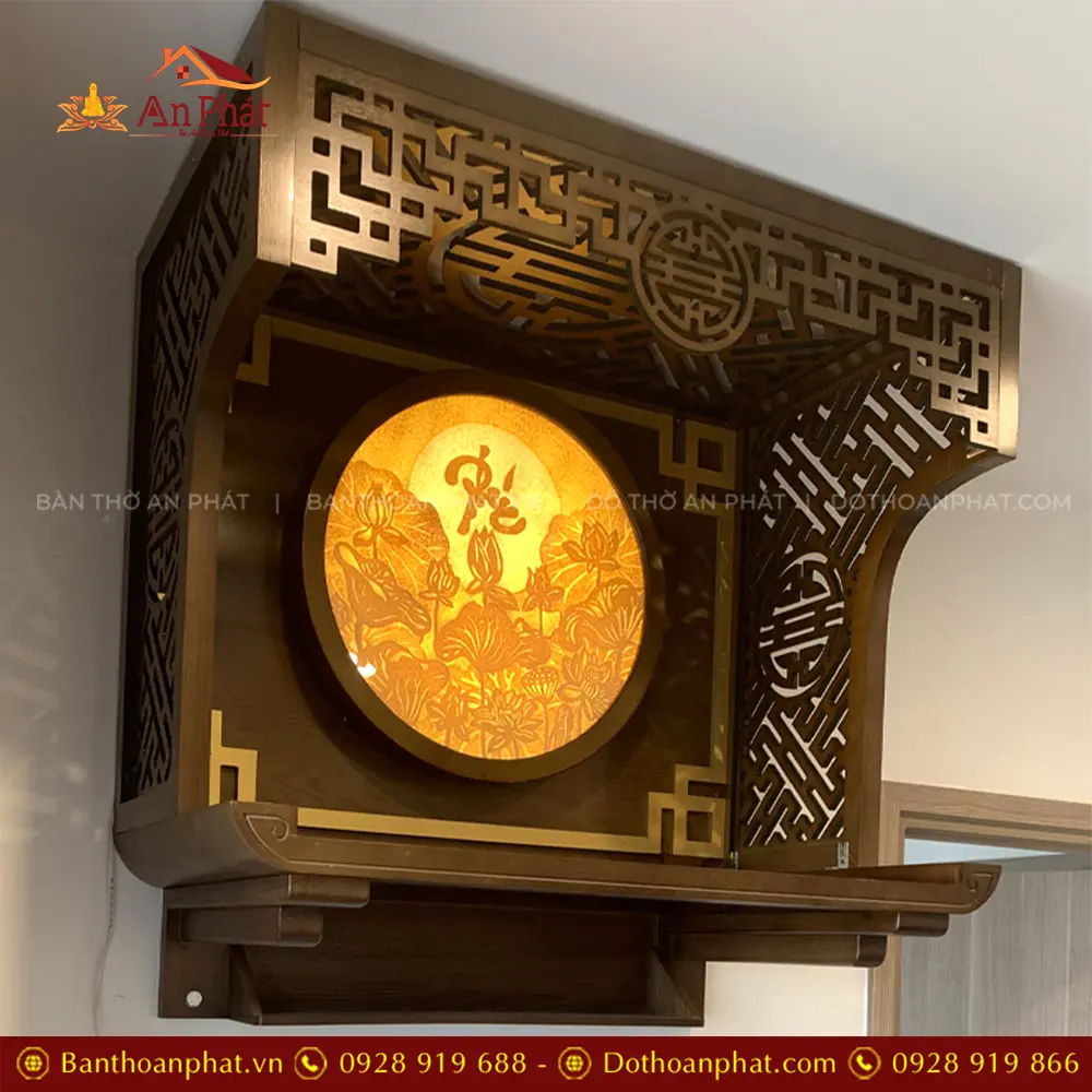 Bàn Thờ Đẹp Cho Nhà Chung Cư Treo Tường BT-8789 10 Bàn Thờ Đẹp Cho Nhà Chung Cư Treo Tường BT-8789