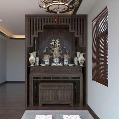 Bàn Thờ Đẹp Tủ Thờ Chung Cư Hiện Đại BT-9091