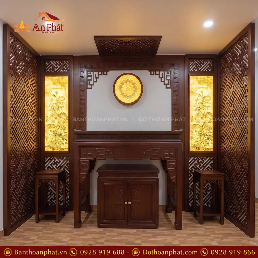 Bàn Thờ Đẹp Tủ Thờ Gia Tiên Gỗ Cao Cấp BT-9102 13 Bàn Thờ Đẹp Tủ Thờ Gia Tiên Gỗ Cao Cấp BT-9102