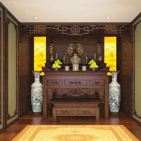 Bàn Thờ Gia Tiên Án Gian Thờ Hiện Đại Cao Cấp BT-9078