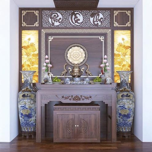 Bàn Thờ Gia Tiên Cao Cấp BT-8796