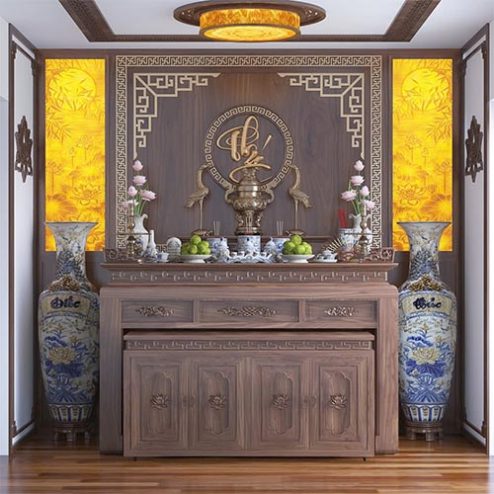 Bàn Thờ Gia Tiên Hiện Đại Đẹp BT-8871