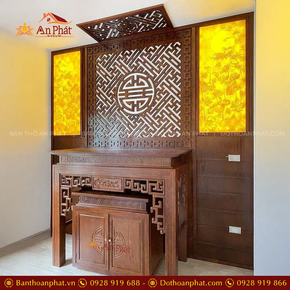 Bàn Thờ Gia Tiên Tủ Thờ Đẹp Gỗ Gõ Đỏ BT-8984 13 Bàn Thờ Gia Tiên Tủ Thờ Đẹp Gỗ Gõ Đỏ BT-8984