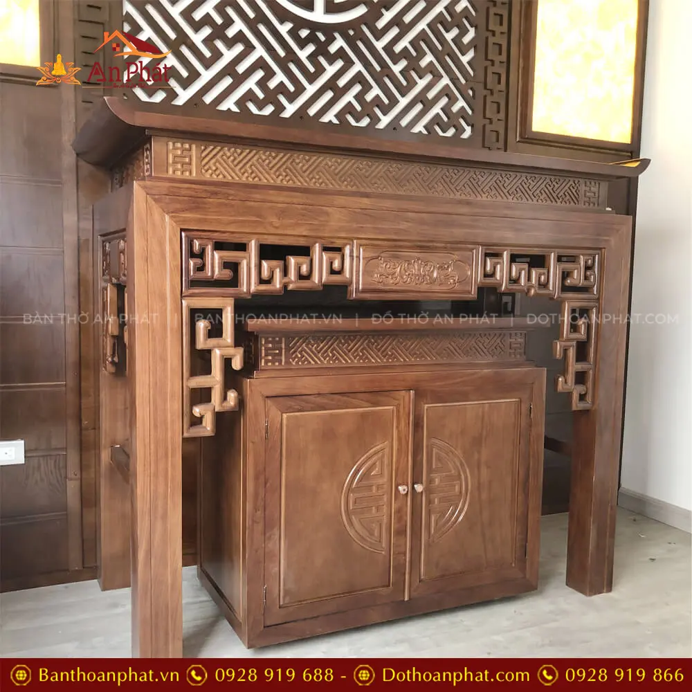 Bàn Thờ Gia Tiên Tủ Thờ Đẹp Gỗ Gõ Đỏ BT-8984 15 Bàn Thờ Gia Tiên Tủ Thờ Đẹp Gỗ Gõ Đỏ BT-8984