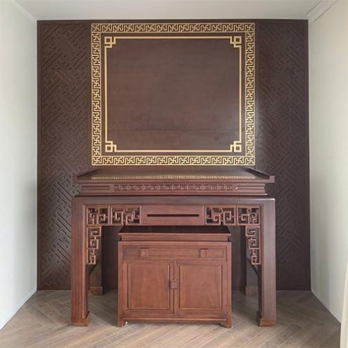 Bàn Thờ Gia Tiên Tủ Thờ Đẹp Gỗ Gõ Đỏ BT-9064