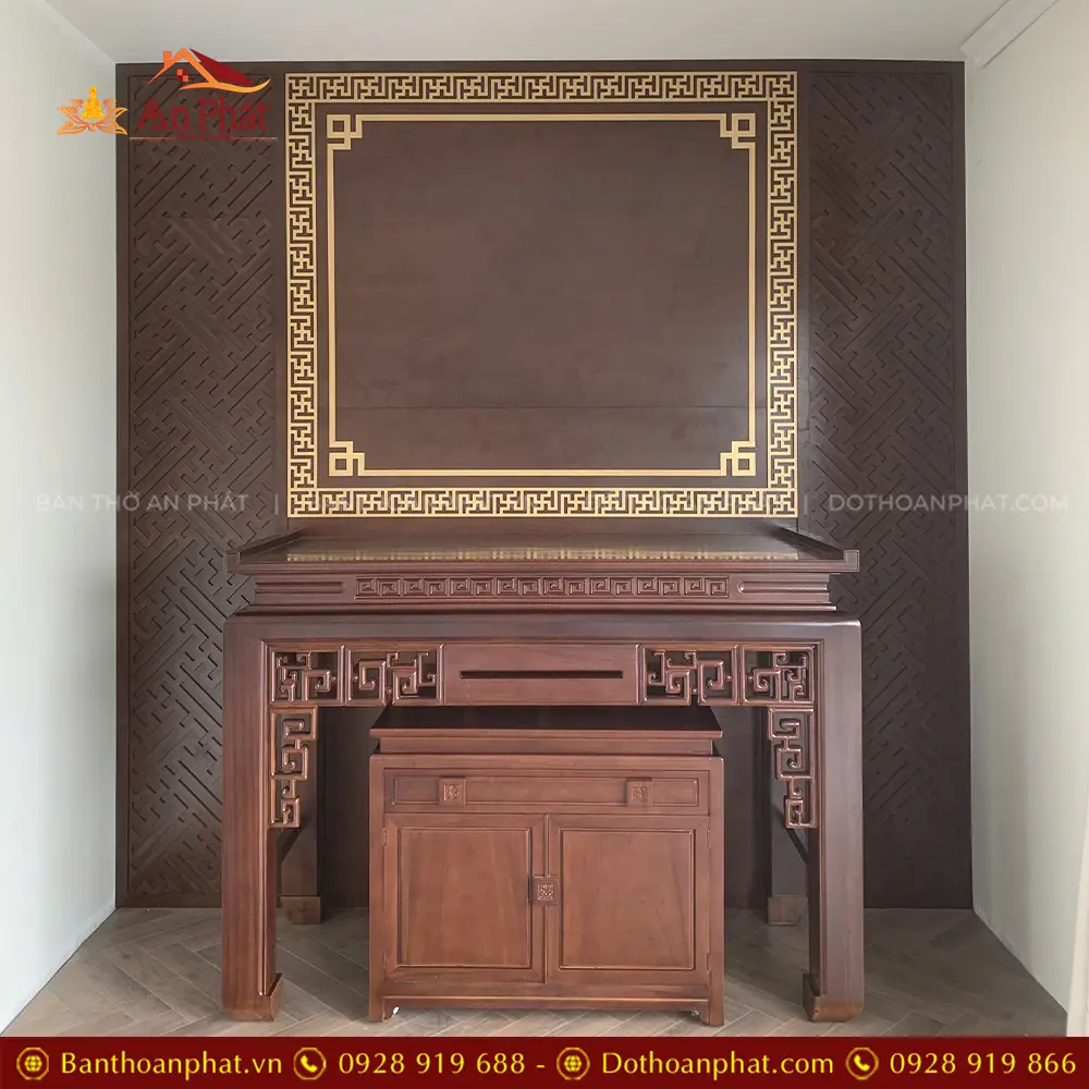 Bàn Thờ Gia Tiên Tủ Thờ Đẹp Gỗ Gõ Đỏ BT-9064 13 Bàn Thờ Gia Tiên Tủ Thờ Đẹp Gỗ Gõ Đỏ BT-9064