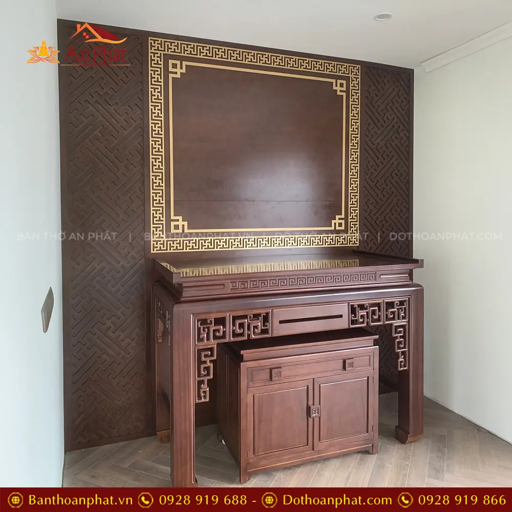 Bàn Thờ Gia Tiên Tủ Thờ Đẹp Gỗ Gõ Đỏ BT-9064 15 Bàn Thờ Gia Tiên Tủ Thờ Đẹp Gỗ Gõ Đỏ BT-9064