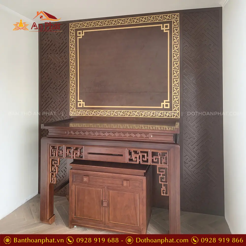 Bàn Thờ Gia Tiên Tủ Thờ Đẹp Gỗ Gõ Đỏ BT-9064 14 Bàn Thờ Gia Tiên Tủ Thờ Đẹp Gỗ Gõ Đỏ BT-9064