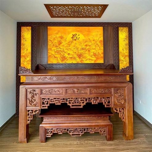 Bàn Thờ Hiện Đại Gỗ Hương Đá BT-9080