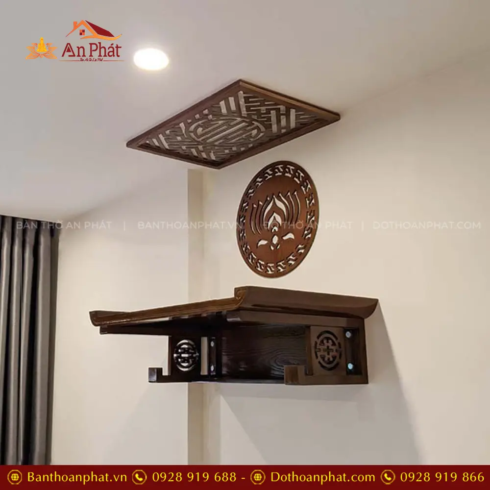 Bàn Thờ Hiện Đại Treo Tường Đẹp BT-8777 7 Bàn Thờ Hiện Đại Treo Tường Đẹp BT-8777