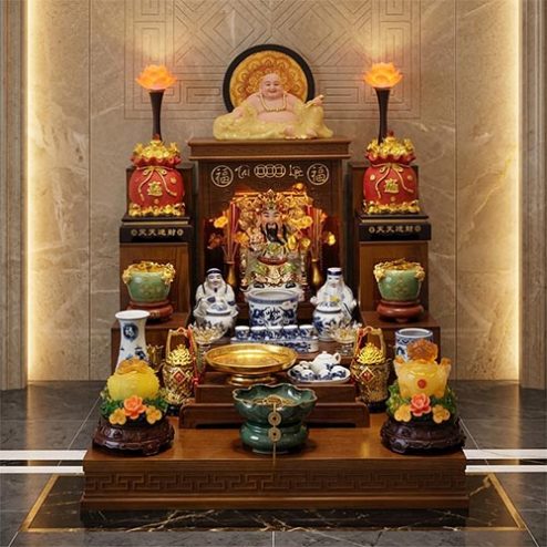 Bàn Thờ Ông Địa Đẹp Hiện Đại TT-2709