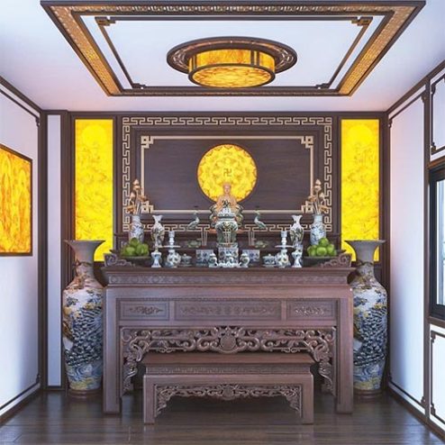 Bàn Thờ Tam Cấp Gia Tiên Cao Cấp BT-8858