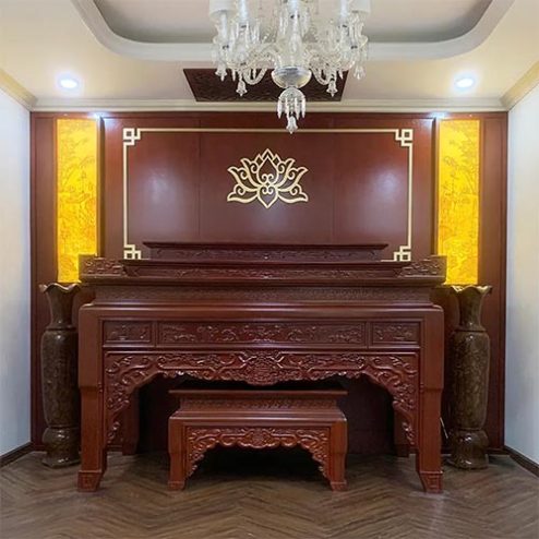 Bàn Thờ Tam Cấp Gia Tiên Hiện Đại BT-9061