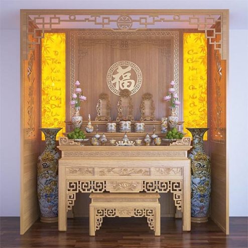 Bàn Thờ Tam Cấp Gỗ Đẹp BT-8927