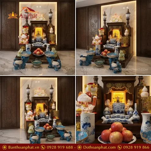 Bàn Thờ Thần Tài Ông Địa Gốm Sứ Bát Tràng Men Lam Cao Cấp TT-2680 4 ban tho than tai ong dia gom su bat trang men lam cao cap tt 268000002