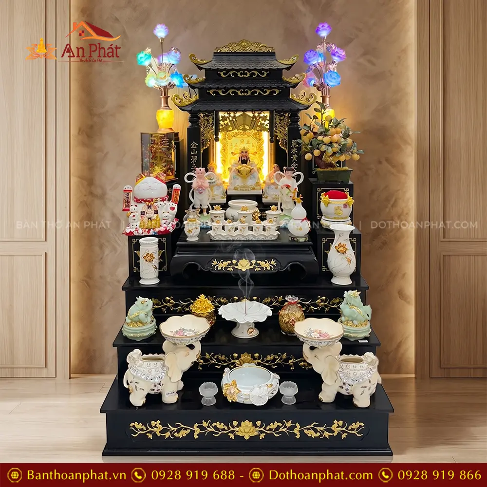 Bàn Thờ Thần Tài Thổ Địa Gỗ Hương Đồ Thờ Bạch Ngọc Cao Cấp TT-2706 9 Bàn Thờ Thần Tài Thổ Địa Gỗ Hương Đồ Thờ Bạch Ngọc Cao Cấp TT-2706