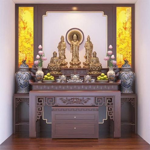 Bàn Thờ Phật Tam Cấp Đẹp BT-8894