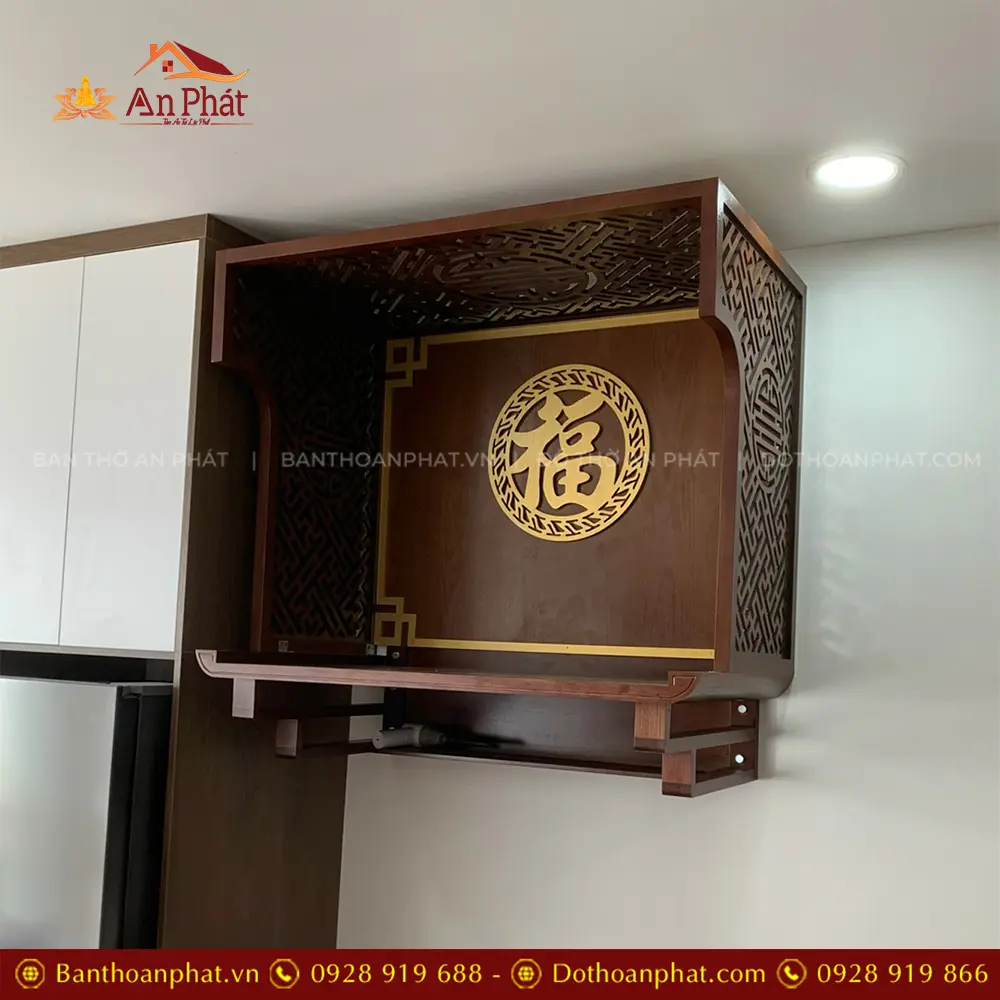 Bàn Thờ Treo Tường Gỗ Cao Cấp Tự Nhiên BT-8786 5 Bàn Thờ Treo Tường Gỗ Cao Cấp Tự Nhiên BT-8786