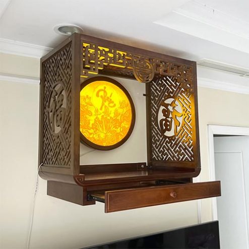 Bàn Thờ Treo Tường Mẫu Thiết Kế Hiện Đại Đẹp BT-8763