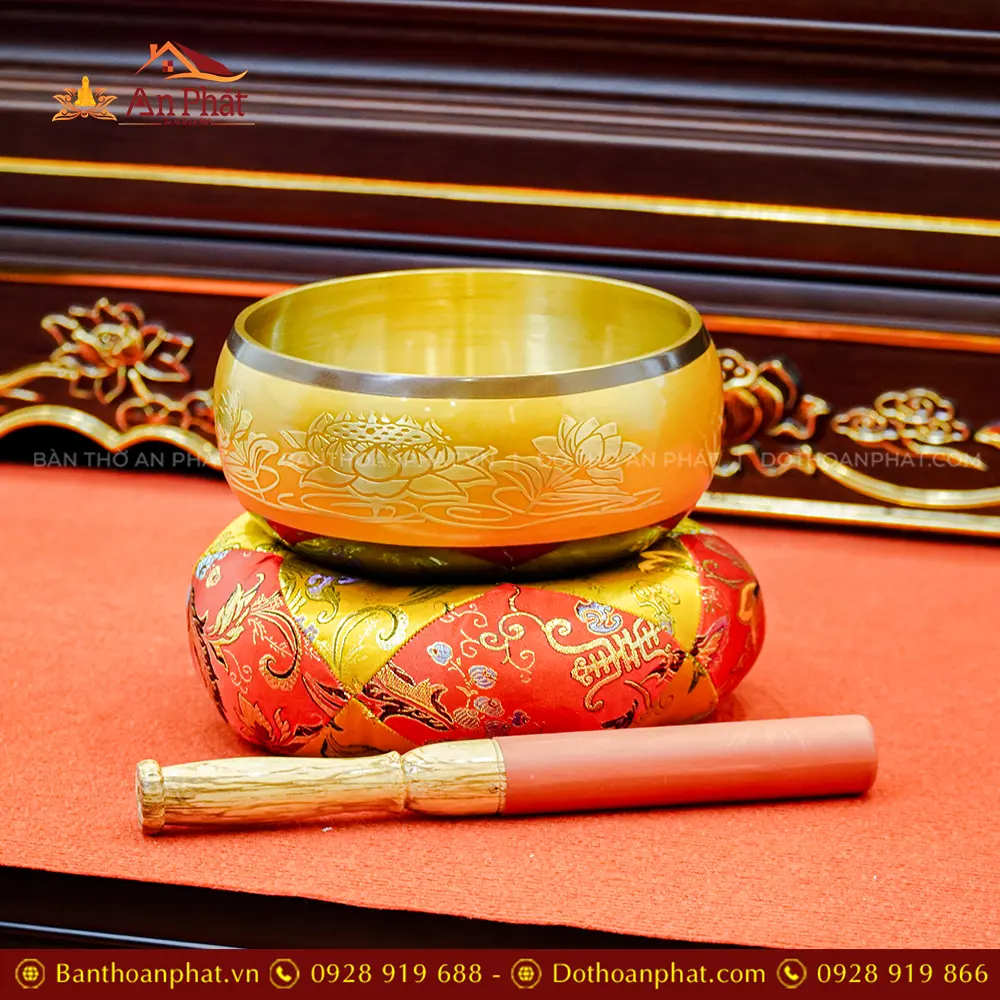 Chuông Đồng Tụng Kinh Cao Cấp Mẫu CM-8804 11 Chuông Đồng Tụng Kinh Cao Cấp Mẫu CM-8804