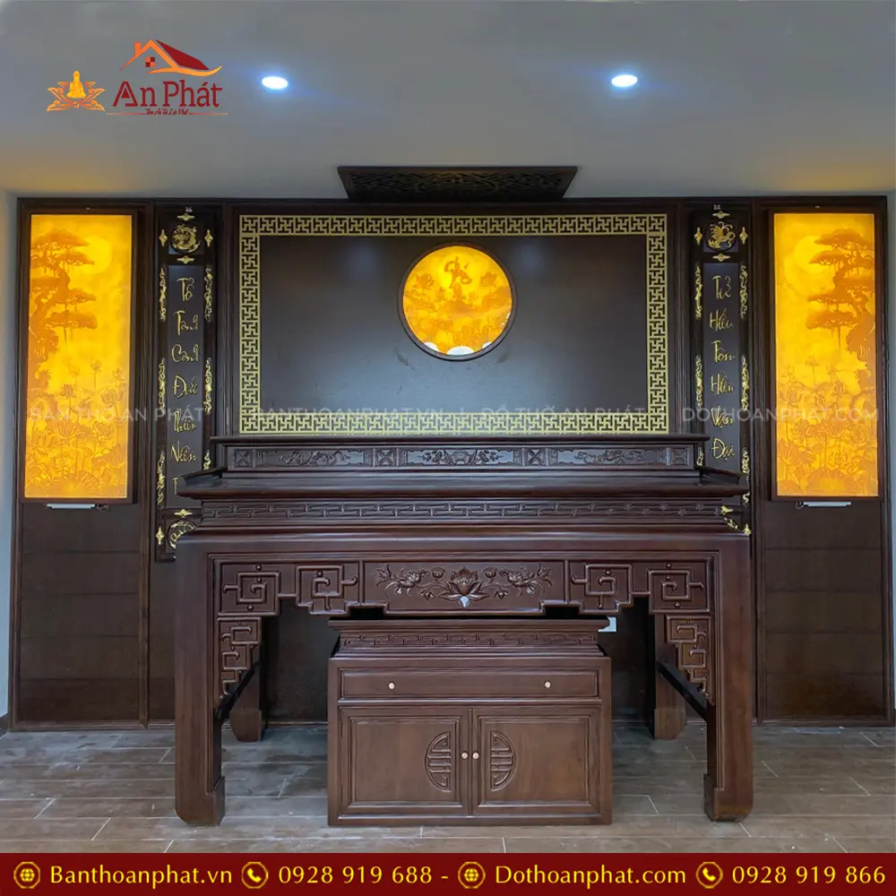 Không Gian Phòng Thờ Gỗ Gụ Bàn Thờ Đẹp Cao Cấp BT-8952 9 Không Gian Phòng Thờ Gỗ Gụ Bàn Thờ Đẹp Cao Cấp BT-8952