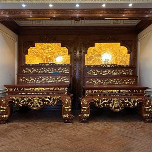 Không Gian Sập Thờ Phật Và Gia Tiên Cao Cấp BT-9000