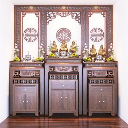 Không Gian Thờ 3 Bàn Đẹp BT-8846