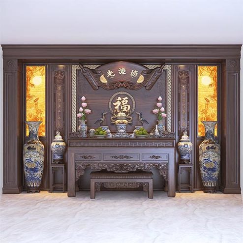 Không Gian Thờ Biệt Thự Cao Cấp BT-8843