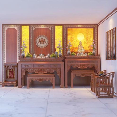 Không Gian Thờ Cao Cấp Cho Nhà Phố BT-8838