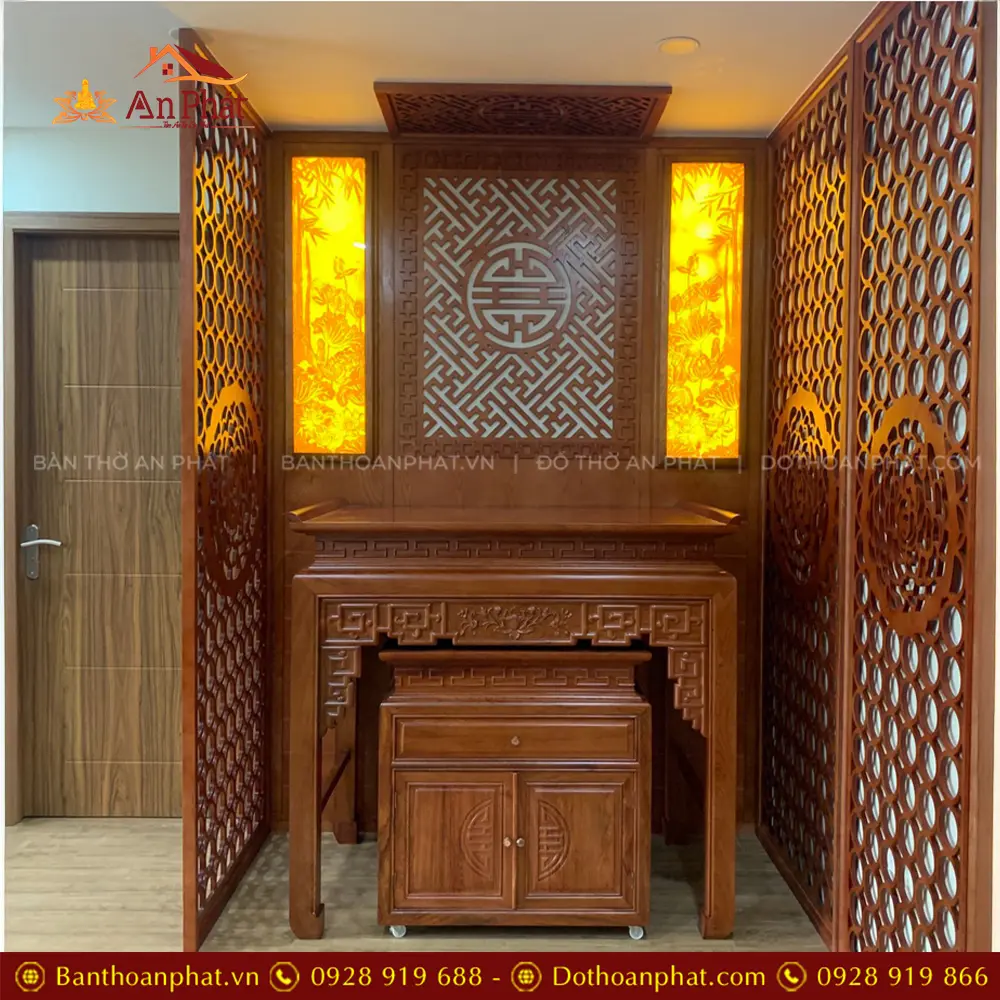 Không Gian Thờ Đẹp Bàn Thờ Gỗ Hương Đá BT-8958 20 Không Gian Thờ Đẹp Bàn Thờ Gỗ Hương Đá BT-8958