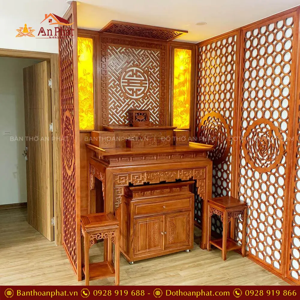 Không Gian Thờ Đẹp Bàn Thờ Gỗ Hương Đá BT-8958 18 Không Gian Thờ Đẹp Bàn Thờ Gỗ Hương Đá BT-8958