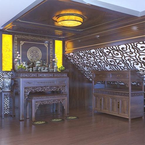 Không Gian Thờ Đẹp Cho Biệt Thự BT-8816