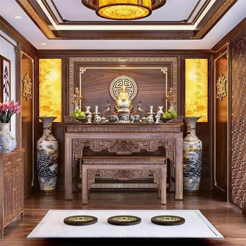 Không Gian Thờ Hiện Đại Bàn Thờ Cao Cấp BT-9089