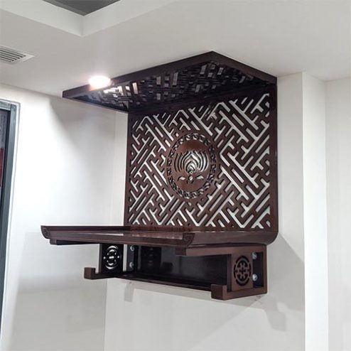 Mẫu Bàn Thờ Đẹp Cho Nhà Chung Cư Treo Tường Nhỏ Gọn BT-8750
