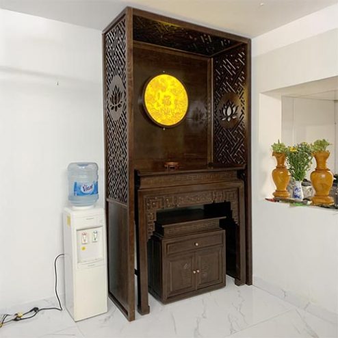 Mẫu Bàn Thờ Gia Tiên Tủ Thờ Đẹp BT-8982