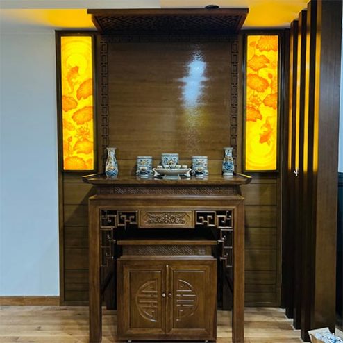 Mẫu Bàn Thờ Gia Tiên Tủ Thờ Hiện Đại Gỗ Gụ BT-8970
