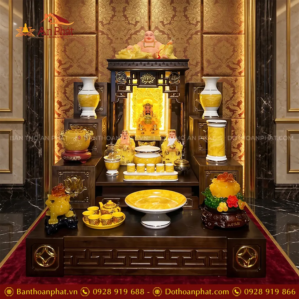 Mẫu Bàn Thờ Ông Địa Đẹp Đồ Thờ Giả Đá Vàng TT-2722 9 Mẫu Bàn Thờ Ông Địa Đẹp Đồ Thờ Giả Đá Vàng TT-2722