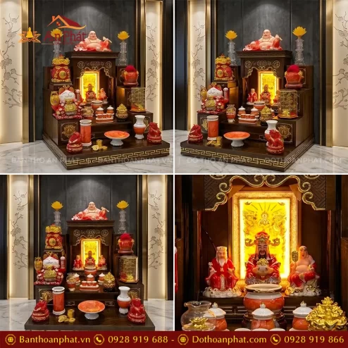 Mẫu Bàn Thờ Thần Tài Hiện Đại Đồ Thờ Giả Đá Đỏ TT-2690 4 mau ban tho than tai hien dai do tho gia da do tt 269000002