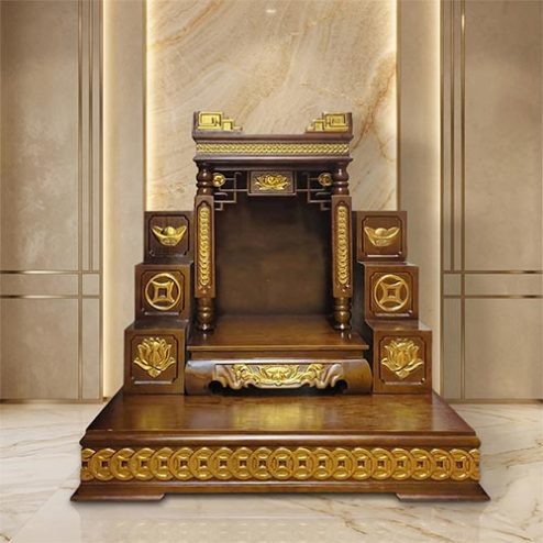 Mẫu Bàn Thờ Thần Tài Thổ Địa Hiện Đại Đẹp TT-2692