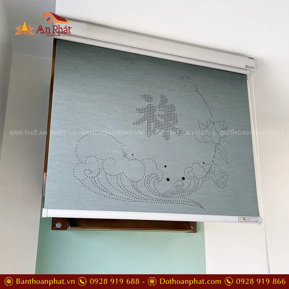 Mẫu Bàn Thờ Treo Tường Kết Hợp Rèm Vải Che Bàn Thờ BT-8770 9 Mẫu Bàn Thờ Treo Tường Kết Hợp Rèm Vải Che Bàn Thờ BT-8770