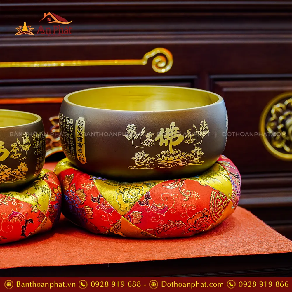 Mẫu Chuông Tụng Kinh Tại Gia Đồng Cao Cấp CM-8803 12 Mẫu Chuông Tụng Kinh Tại Gia Đồng Cao Cấp CM-8803