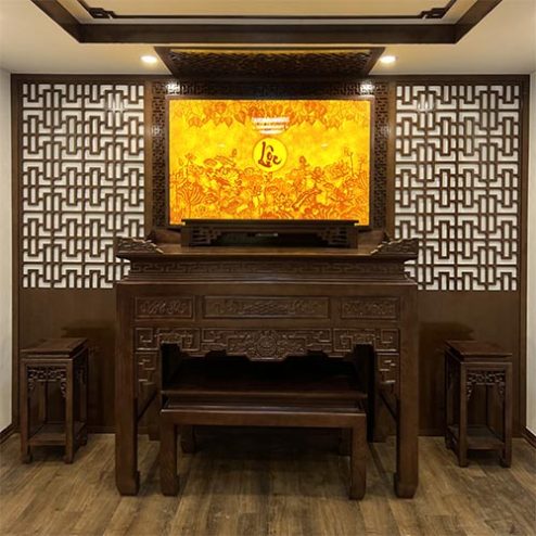 Mẫu Phòng Thờ Đẹp Sang Trọng BT-8962