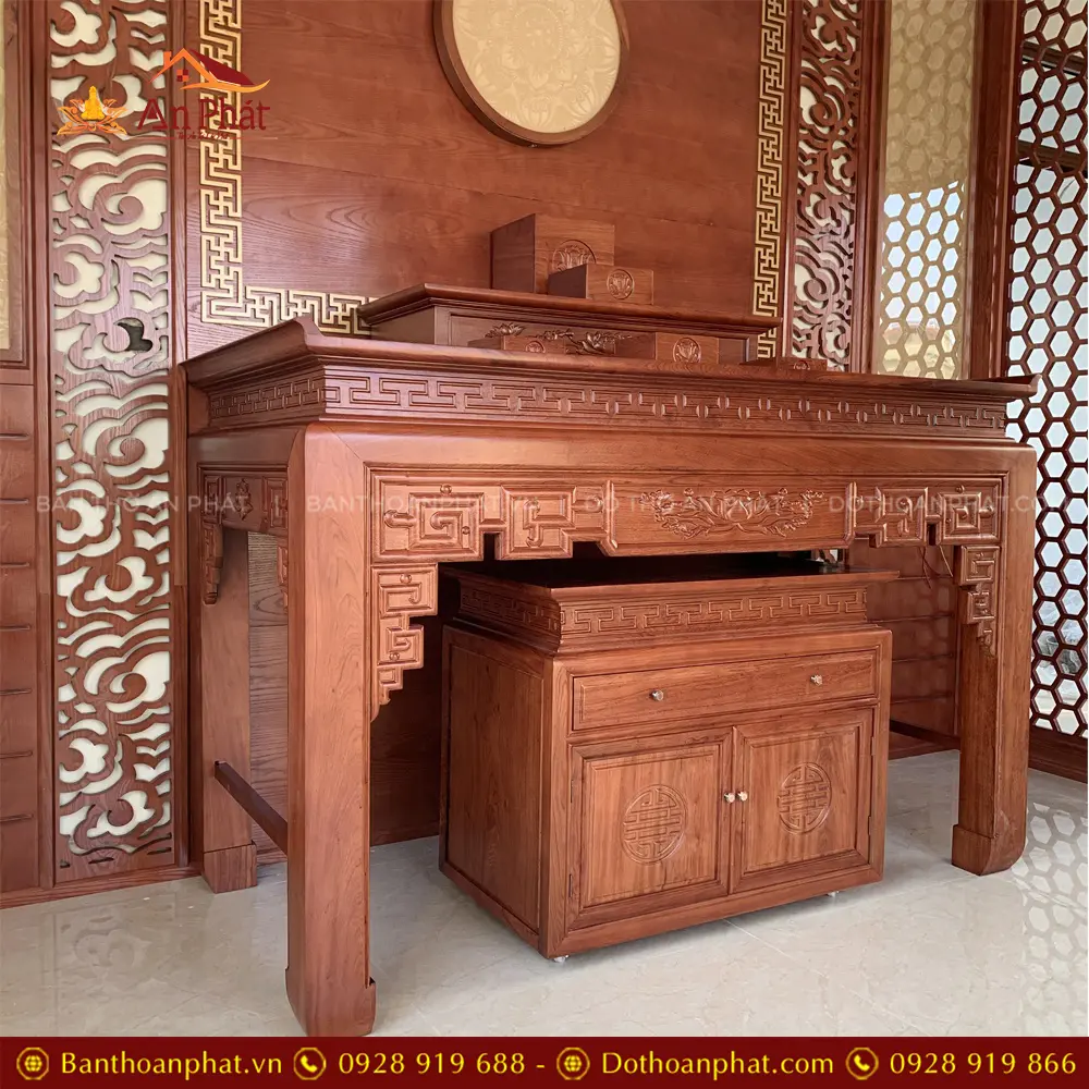 Mẫu Phòng Thờ Gỗ Hương Hiện Đại BT-8966 15 Mẫu Phòng Thờ Gỗ Hương Hiện Đại BT-8966