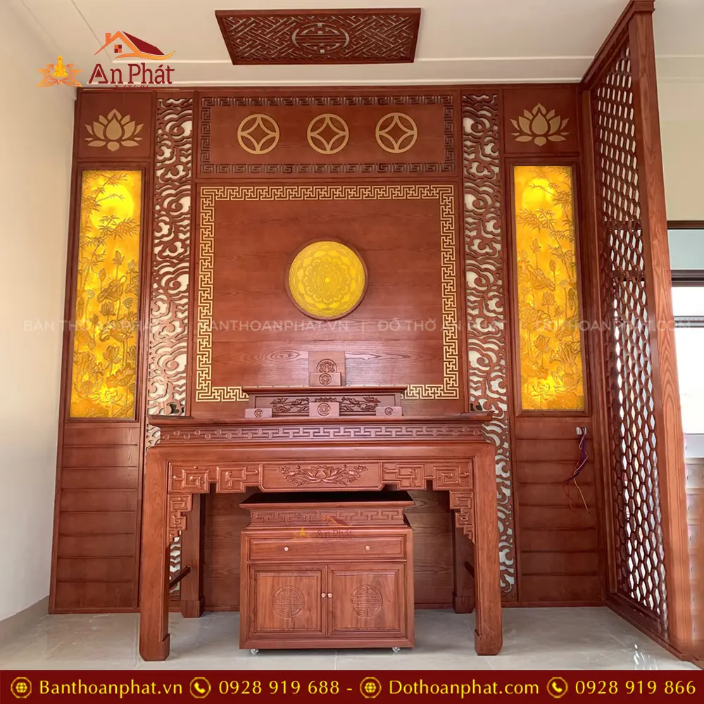 Mẫu Phòng Thờ Gỗ Hương Hiện Đại BT-8966 14 Mẫu Phòng Thờ Gỗ Hương Hiện Đại BT-8966
