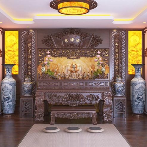 Phòng Thờ Biệt Thự Cao Cấp Hiện Đại BT-8923